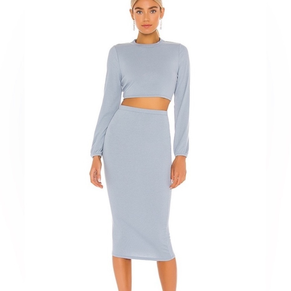 Superdown Lena Ribbed Midi Skirt - Picture 2 of 7